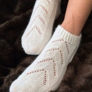 Handmade KC Women’s Socks hand knitted Homemade woolen slipper socks Natural pure wool warm winter boot socks Handmade cozy rustic housewarming #BEGINNING