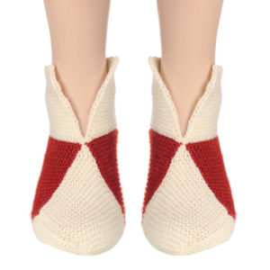 Handmade KC Woolen Socks 100% soft Women`s Pure KC Woolen Socks (TIKKI Style) #BEGINNING