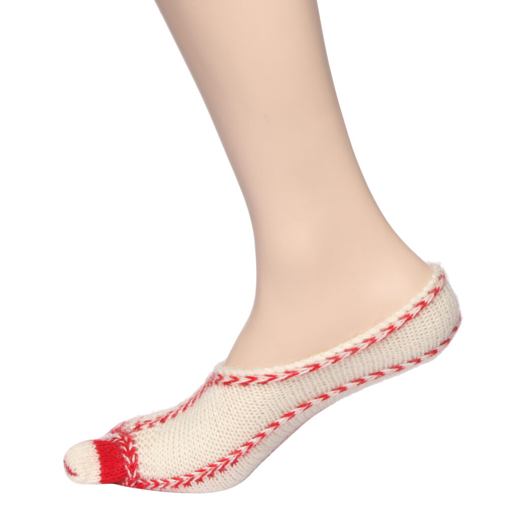 Handmade woolen socks for women Warm feet KC Hand knitted socks striped style KCstore