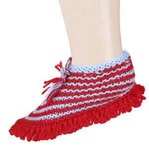 Handmade woolen socks for babies (Red)