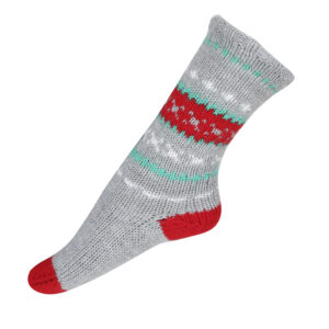 Handmade woolen socks for babies (Grey)