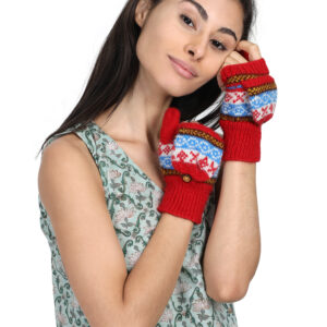 Handmade KC Girls & Women’s GLOVES (MITTS) (RED)