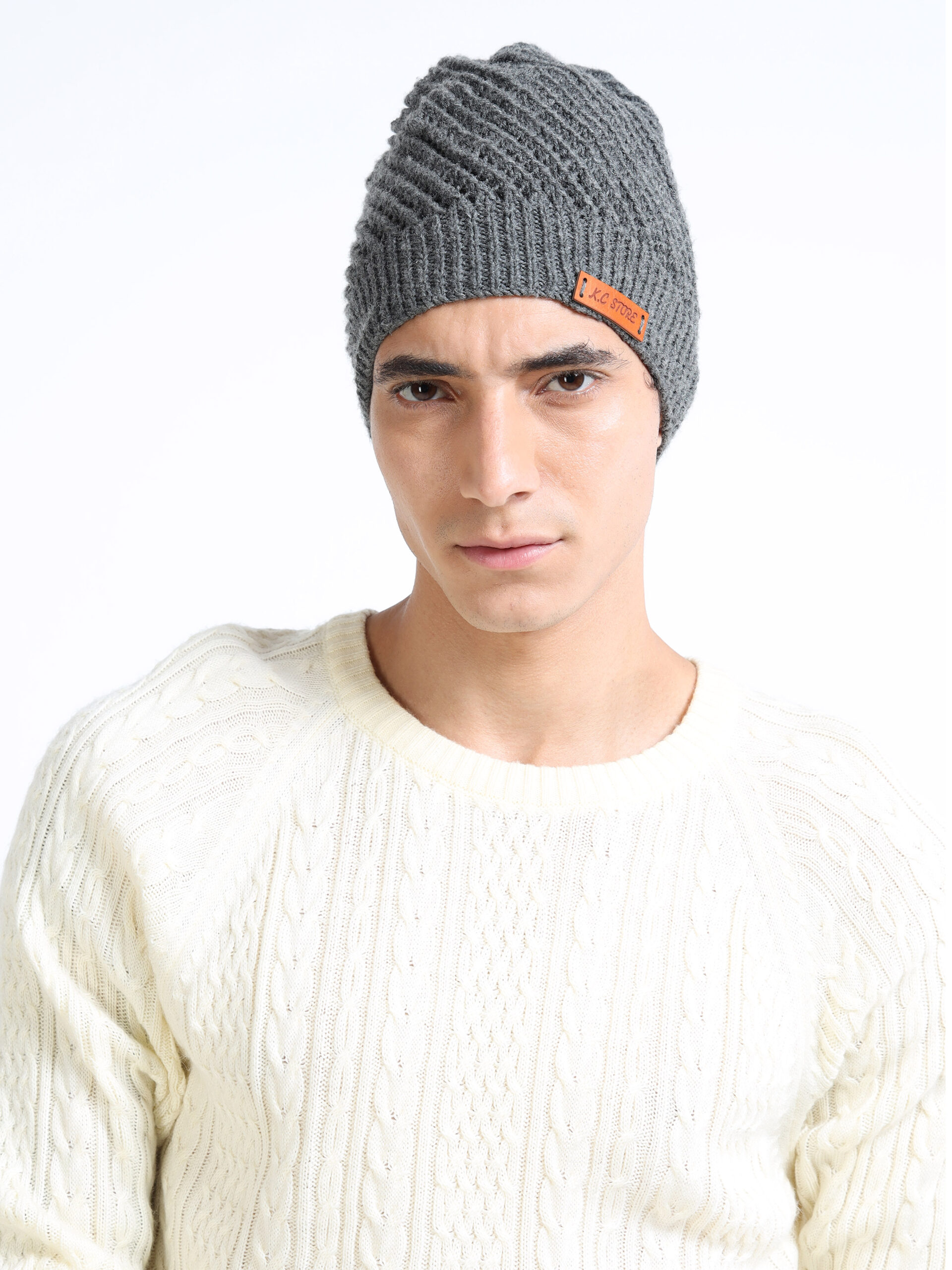 Hand Knitted Cap – Unique Net Design – Unisex