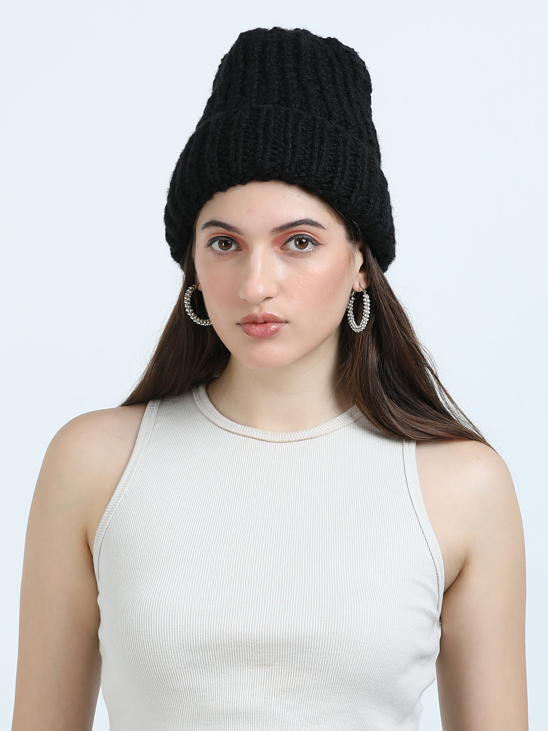 Hand Knitted Cap – Unique Net Design – Unisex (MOTTU)